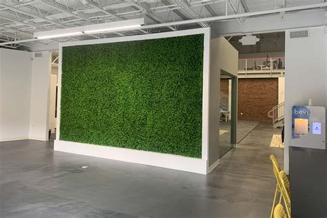 free standing artificial green wall.